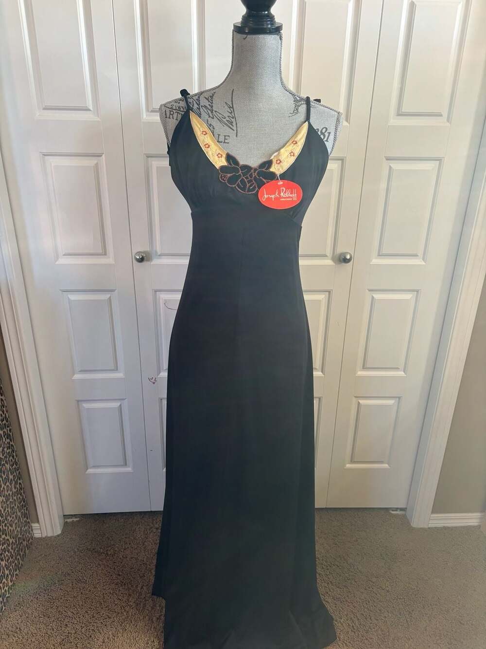 Joseph Ribkoff Maxi Dress Black Embellished